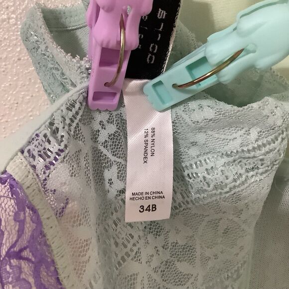 Donna Loren Pastel Blue Regencycore Fairy Feminine Romantic Corset Bustier 34B - Picture 9 of 10